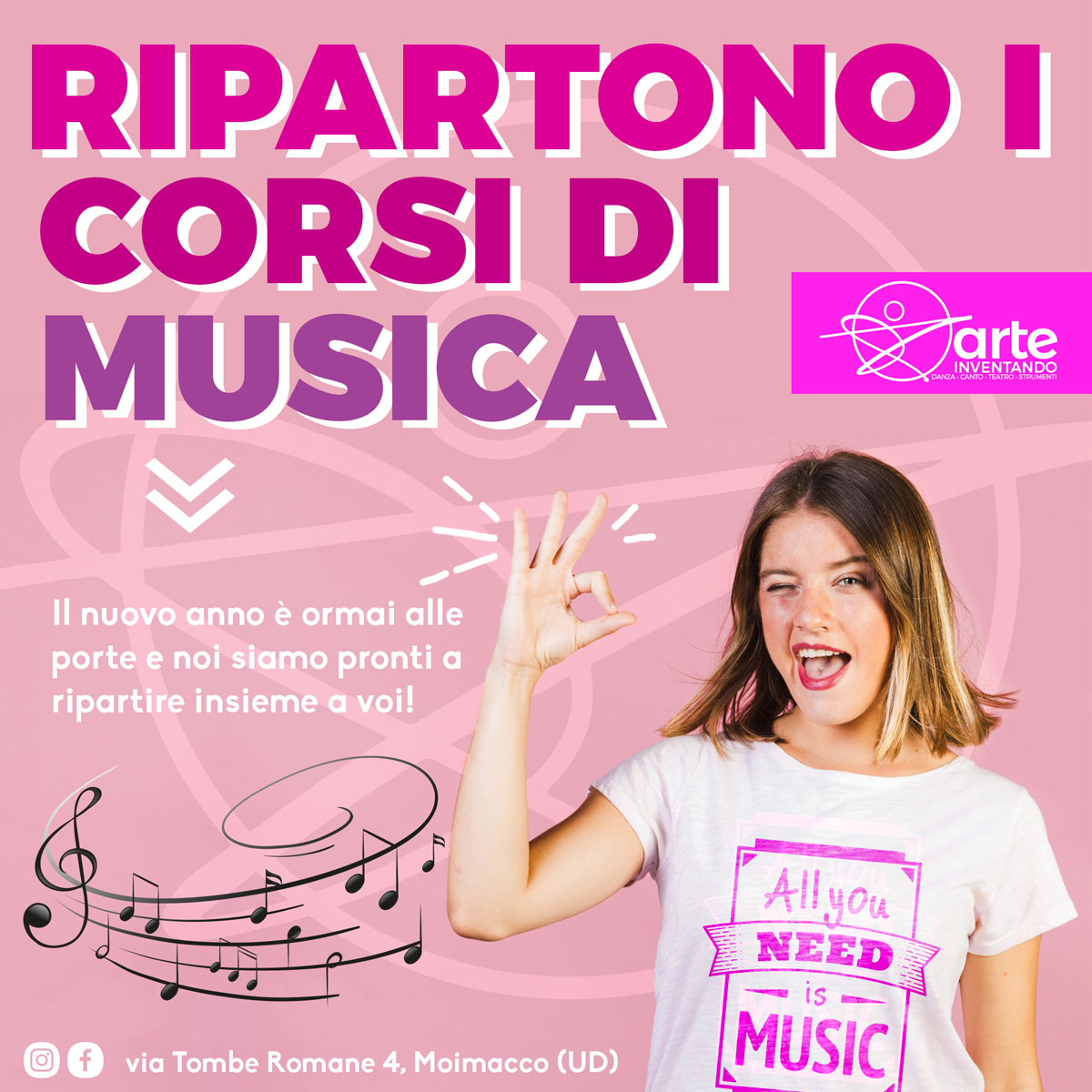 Corsi di musica 2020 a Moimacco